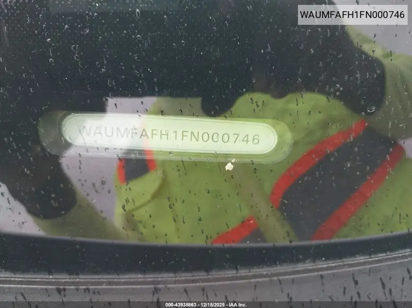 WAUMFAFH1FN000746 2015 Audi A5 2.0T Premium
