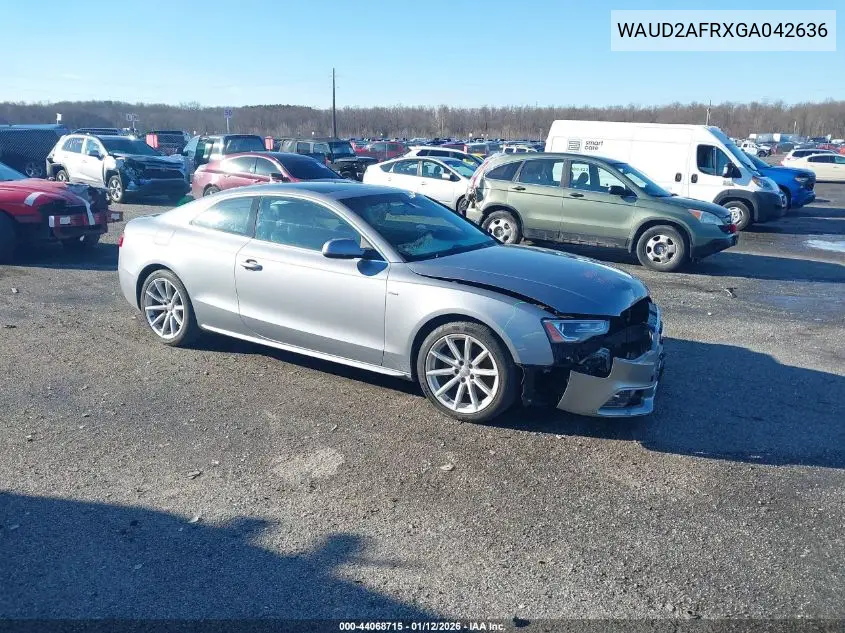 WAUD2AFRXGA042636 2016 Audi A5 2.0T Premium