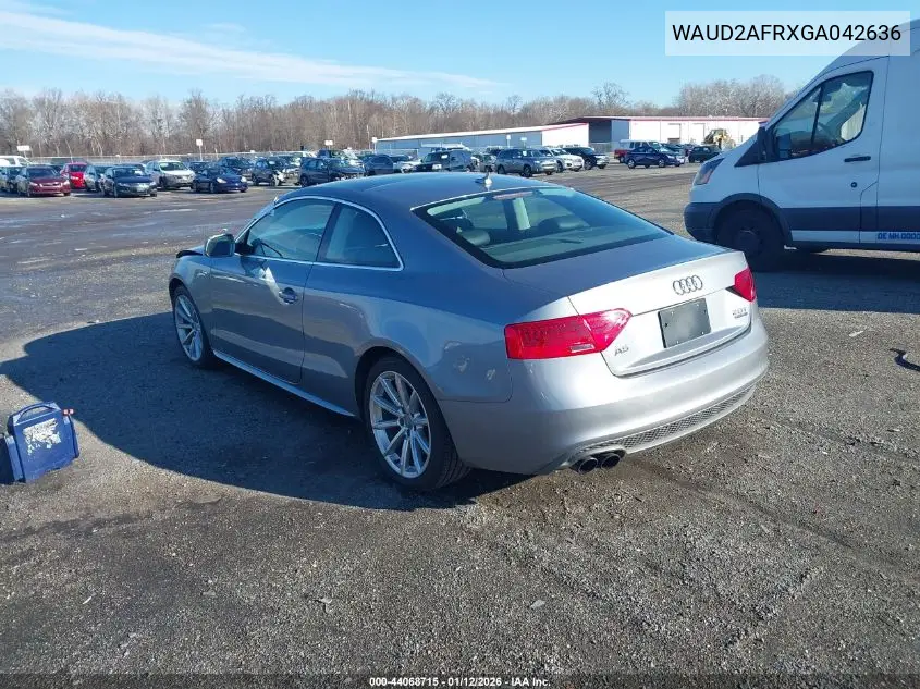 WAUD2AFRXGA042636 2016 Audi A5 2.0T Premium