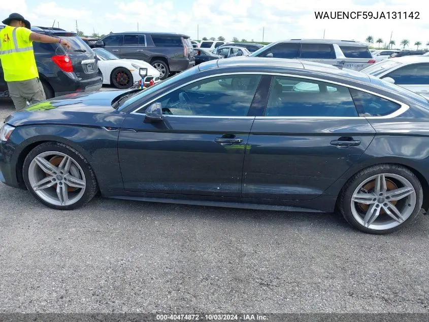 WAUENCF59JA131142 2018 Audi A5 2.0T Premium