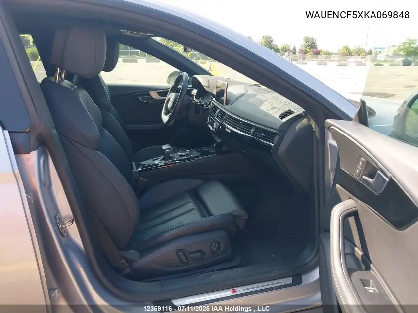 WAUENCF5XKA069848 2019 Audi A5 Sportback