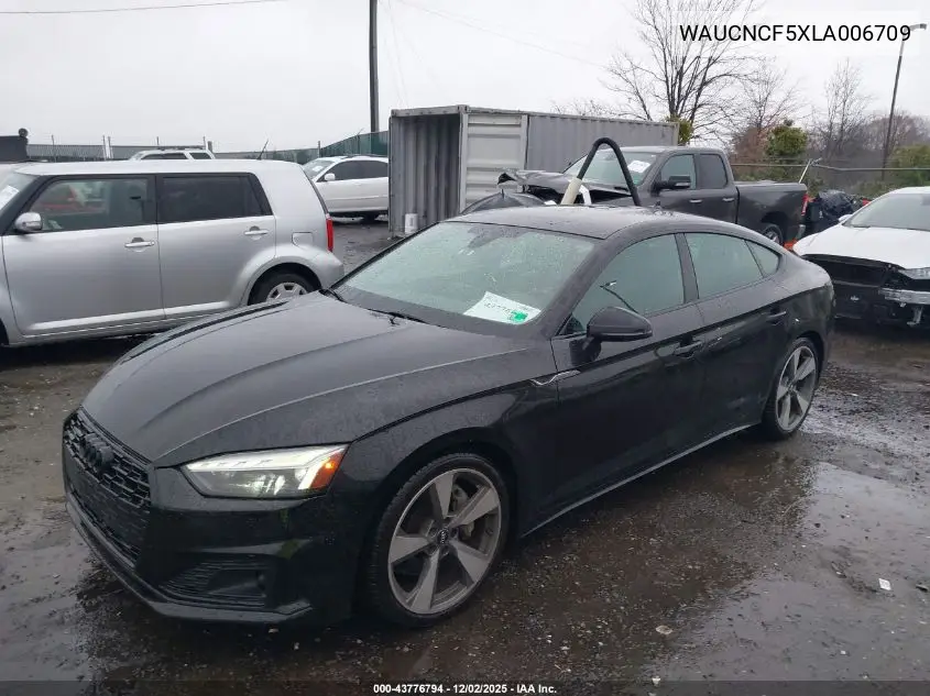 WAUCNCF5XLA006709 2020 Audi A5 Sportback Premium Plus 45 Tfsi Quattro S Tronic