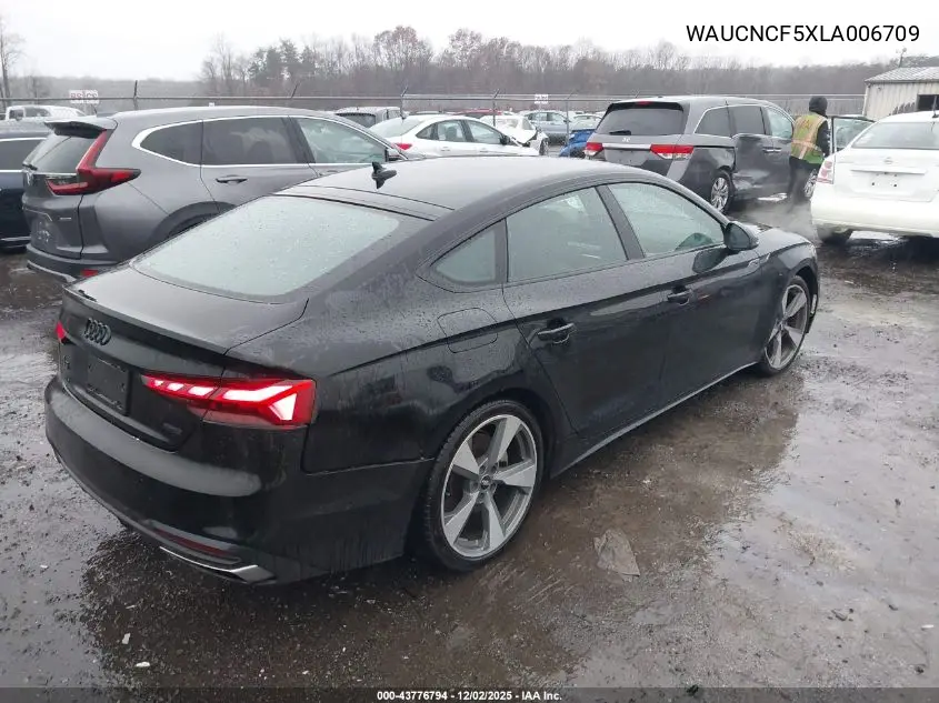 WAUCNCF5XLA006709 2020 Audi A5 Sportback Premium Plus 45 Tfsi Quattro S Tronic