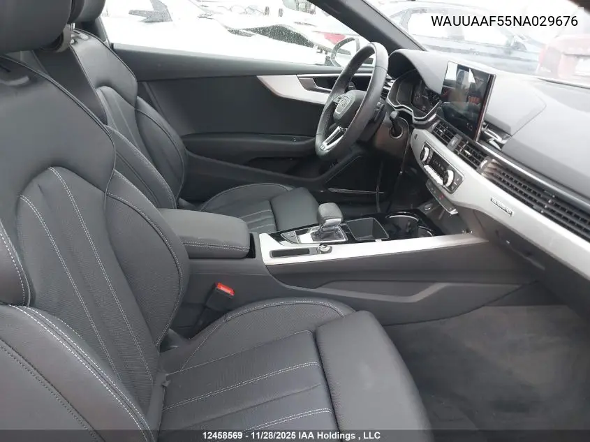 WAUUAAF55NA029676 2022 Audi A5 Prestige 45