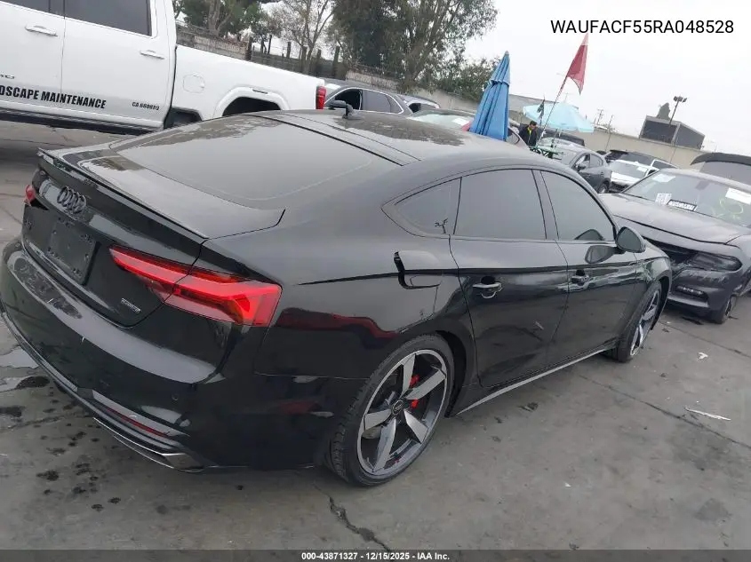 WAUFACF55RA048528 2024 Audi A5 Sportback Premium Plus 45 Tfsi Quattro S Tronic
