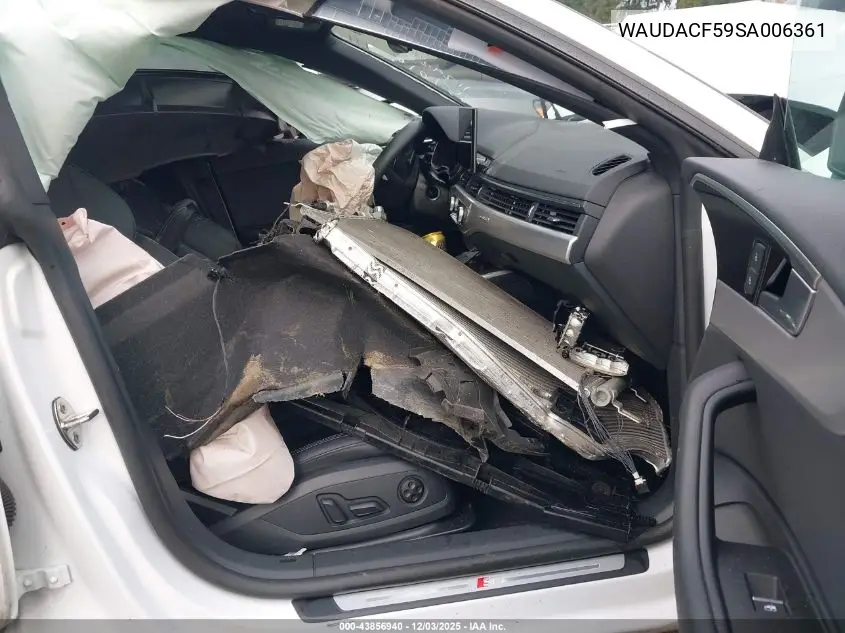 WAUDACF59SA006361 2025 Audi A5 Sportback Premium 45 Tfsi S Line Quattro S Tronic