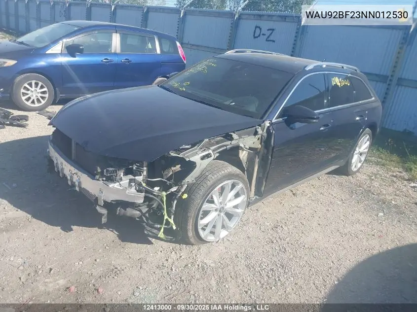 WAU92BF23NN012530 2022 Audi A6 Allroad 55 Technik