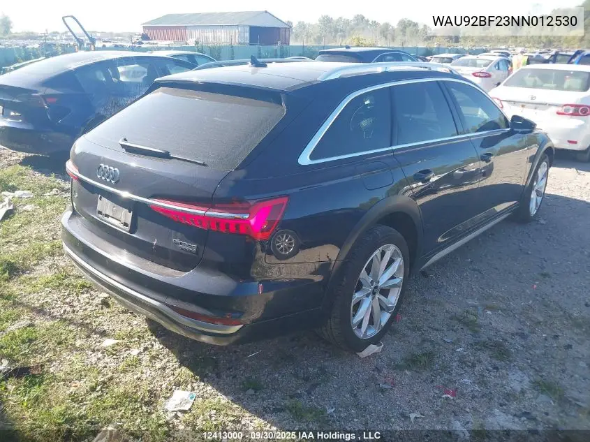 WAU92BF23NN012530 2022 Audi A6 Allroad 55 Technik