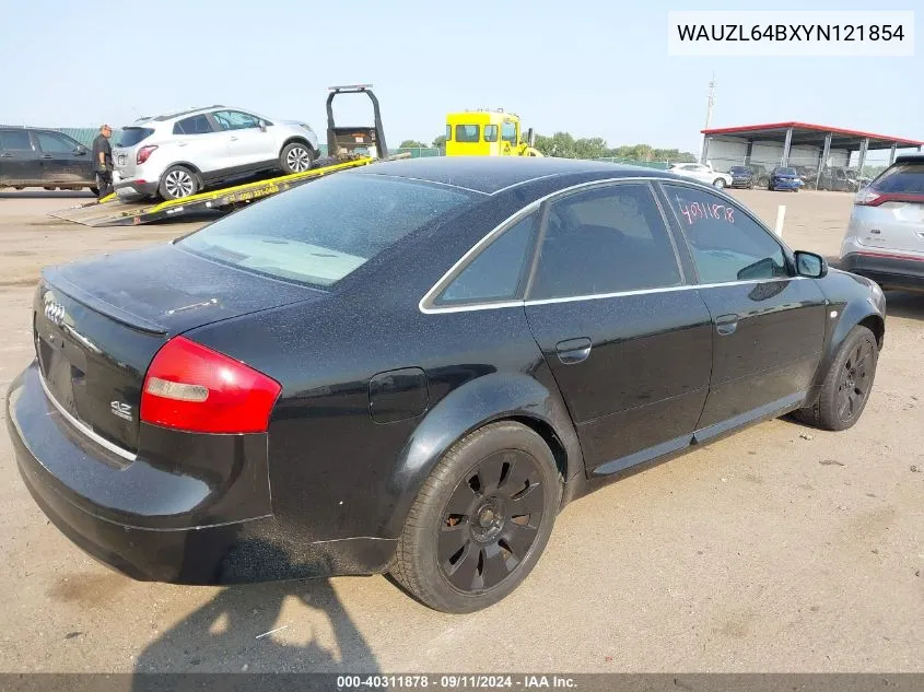 WAUZL64BXYN121854 2000 Audi A6 4.2 Quattro