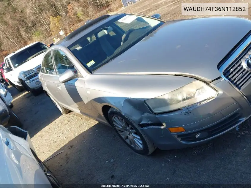 WAUDH74F36N112852 2006 Audi A6 3.2