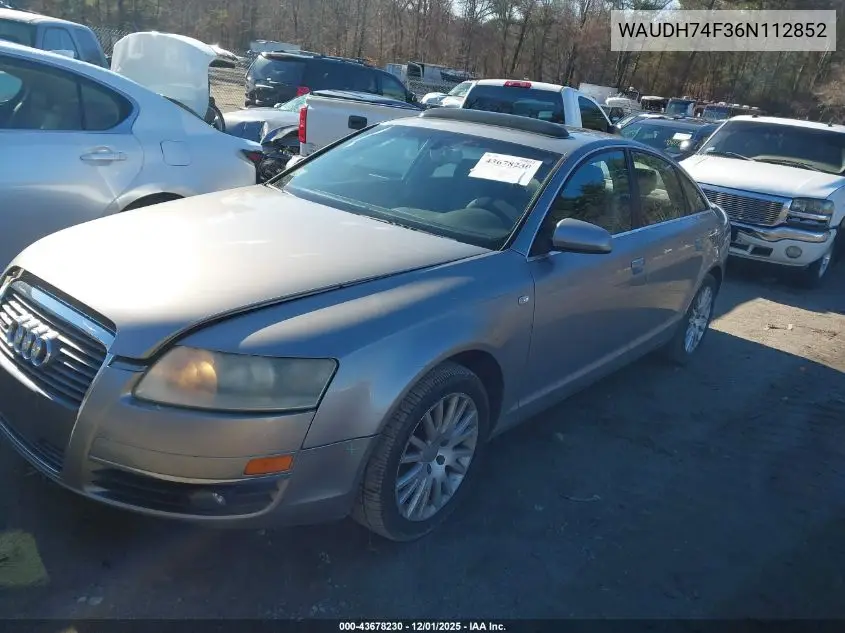 WAUDH74F36N112852 2006 Audi A6 3.2