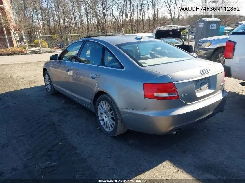 WAUDH74F36N112852 2006 Audi A6 3.2