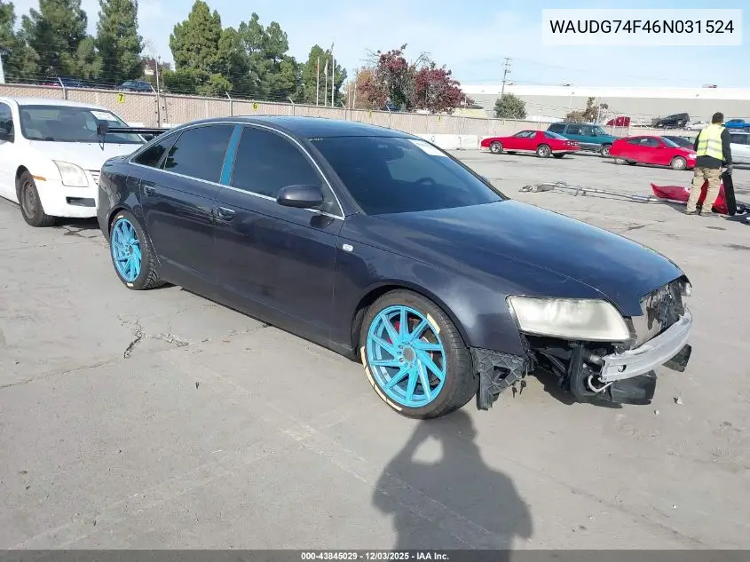 WAUDG74F46N031524 2006 Audi A6 3.2