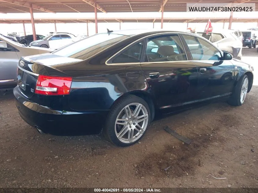 WAUDH74F38N029425 2008 Audi A6 3.2