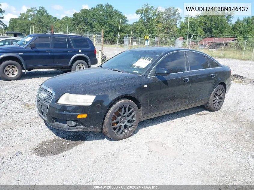 WAUDH74F38N146437 2008 Audi A6 3.2