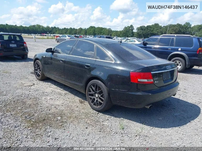 WAUDH74F38N146437 2008 Audi A6 3.2