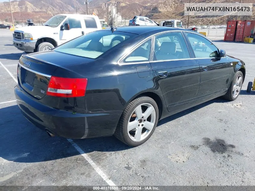 WAUAH74FX8N165473 2008 Audi A6 3.2