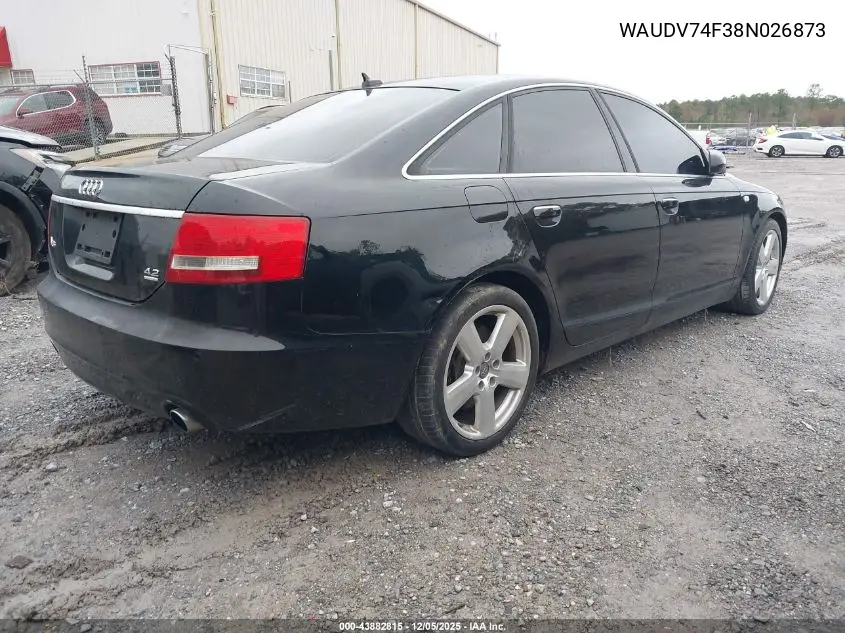 WAUDV74F38N026873 2008 Audi A6 4.2