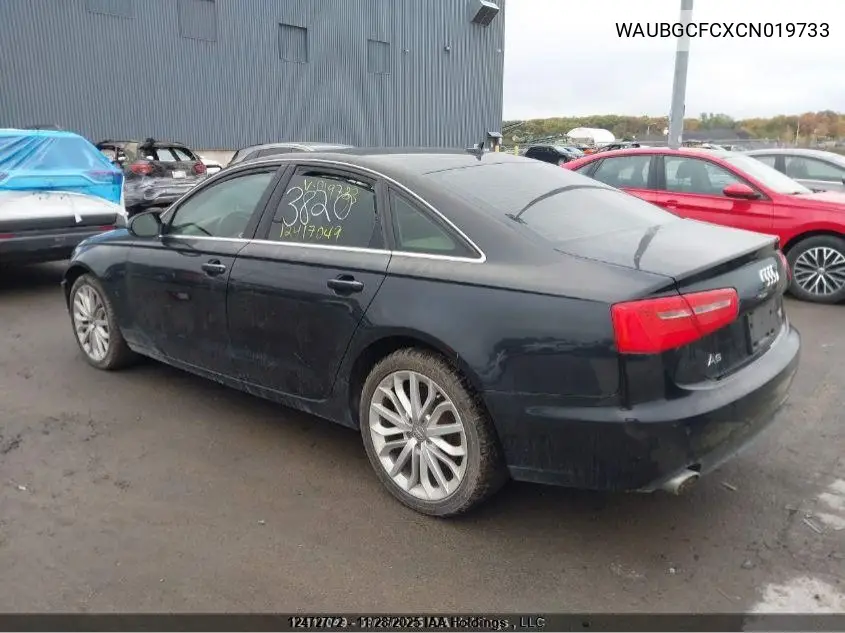 WAUBGCFCXCN019733 2012 Audi A6 Quattro