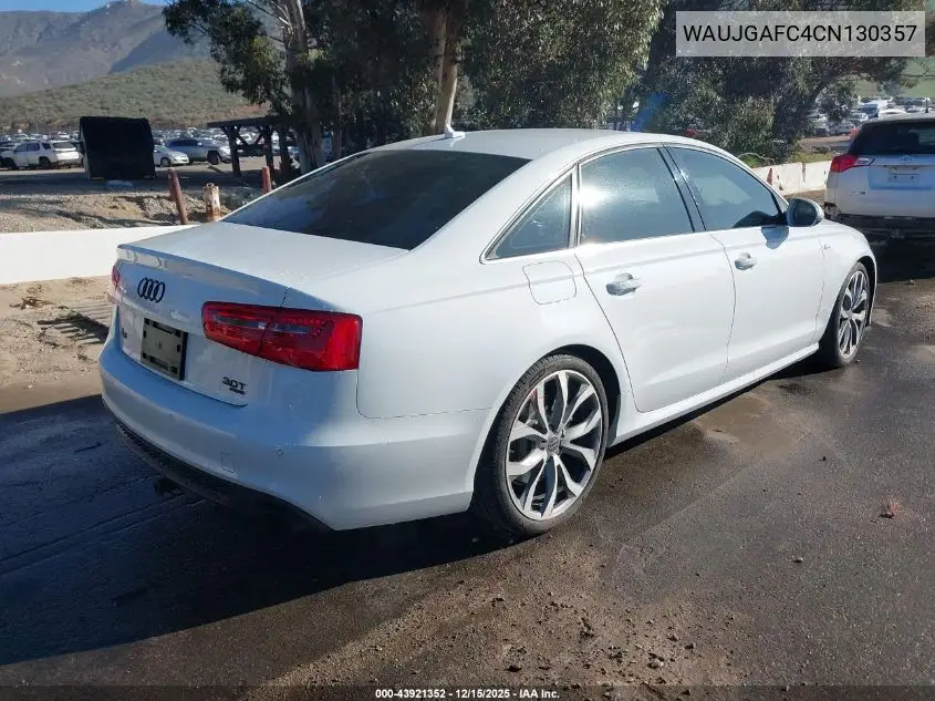 WAUJGAFC4CN130357 2012 Audi A6 3.0 Premium