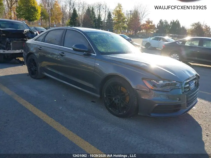 WAUJFCFCXEN103925 2014 Audi A6 2.0 Technik