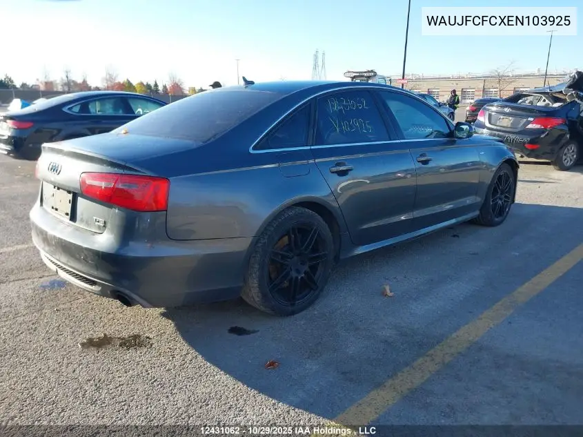 WAUJFCFCXEN103925 2014 Audi A6 2.0 Technik