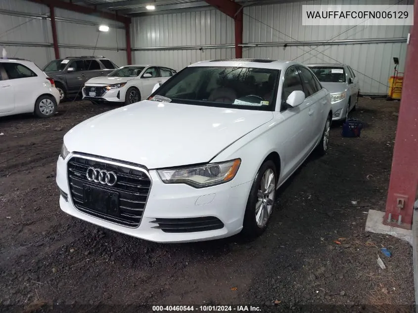 WAUFFAFC0FN006129 2015 Audi A6 2.0T Premium