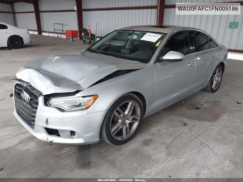 WAUGFAFC1FN005186 2015 Audi A6 2.0T Premium