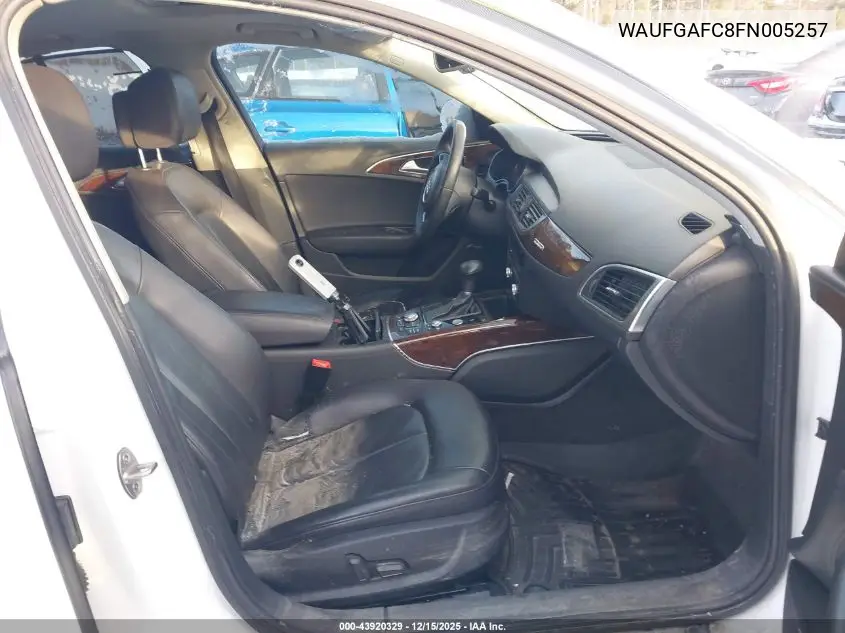 WAUFGAFC8FN005257 2015 Audi A6 3.0T Premium Plus