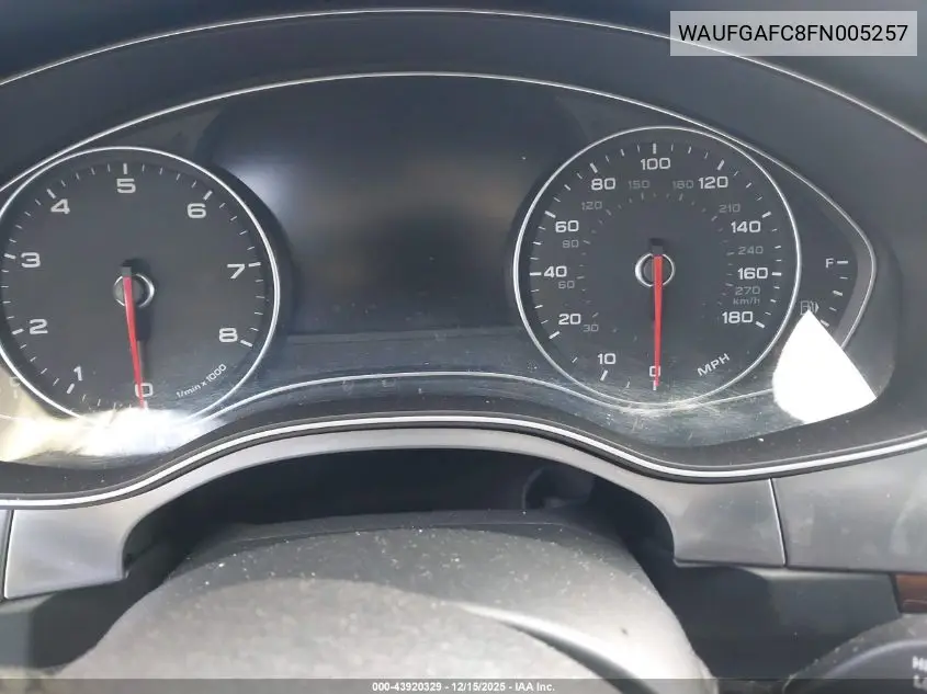 WAUFGAFC8FN005257 2015 Audi A6 3.0T Premium Plus