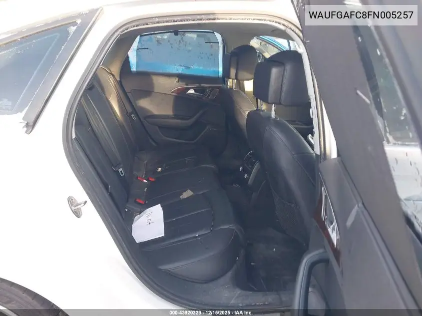 WAUFGAFC8FN005257 2015 Audi A6 3.0T Premium Plus