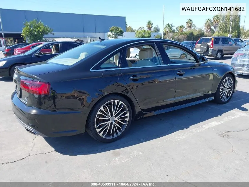 WAUFGAFCXGN141682 2016 Audi A6 3.0T Premium Plus