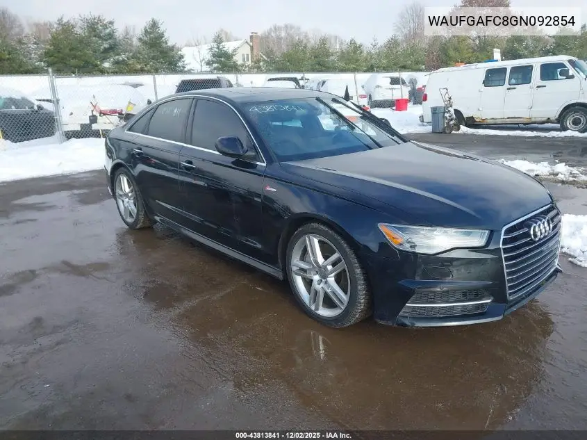 WAUFGAFC8GN092854 2016 Audi A6 3.0T Premium Plus