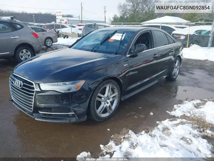 WAUFGAFC8GN092854 2016 Audi A6 3.0T Premium Plus