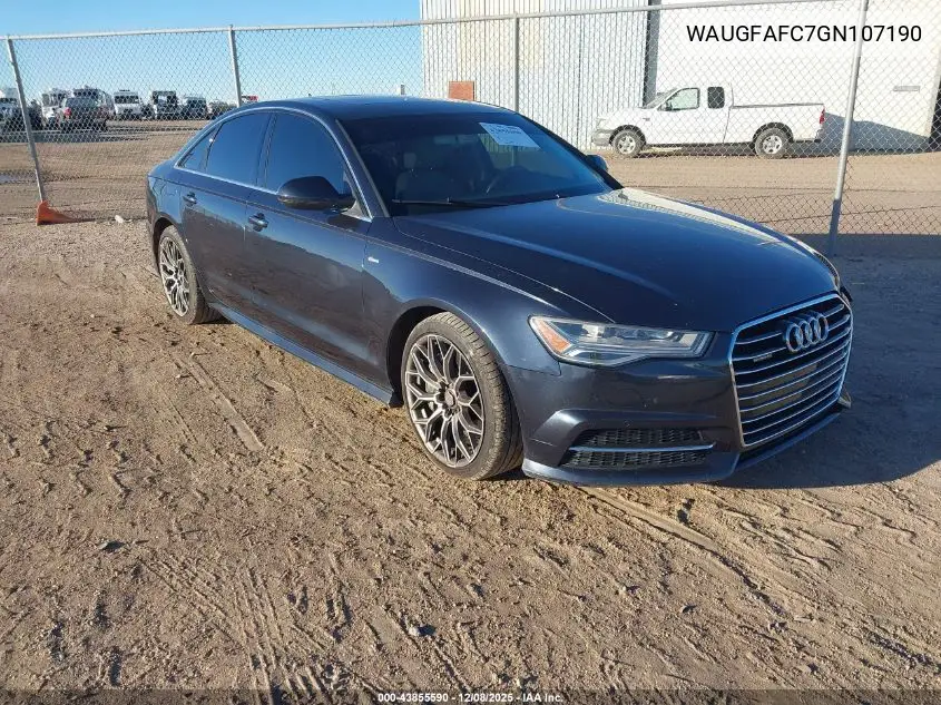 WAUGFAFC7GN107190 2016 Audi A6 2.0T Premium Plus