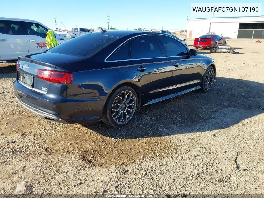 WAUGFAFC7GN107190 2016 Audi A6 2.0T Premium Plus