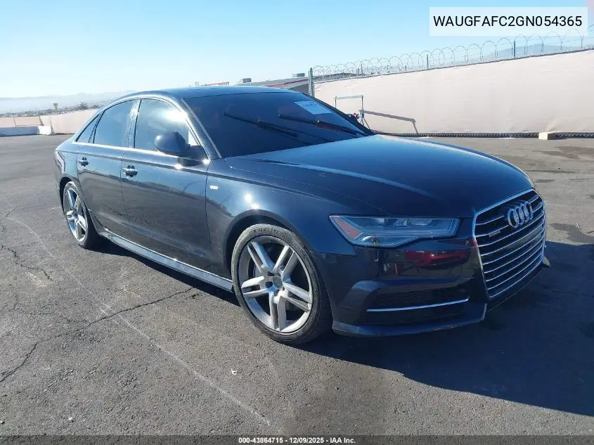 WAUGFAFC2GN054365 2016 Audi A6 2.0T Premium Plus