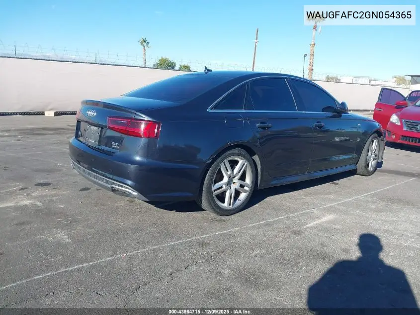 WAUGFAFC2GN054365 2016 Audi A6 2.0T Premium Plus