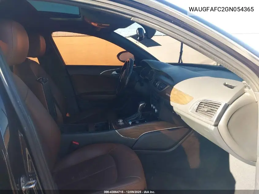WAUGFAFC2GN054365 2016 Audi A6 2.0T Premium Plus
