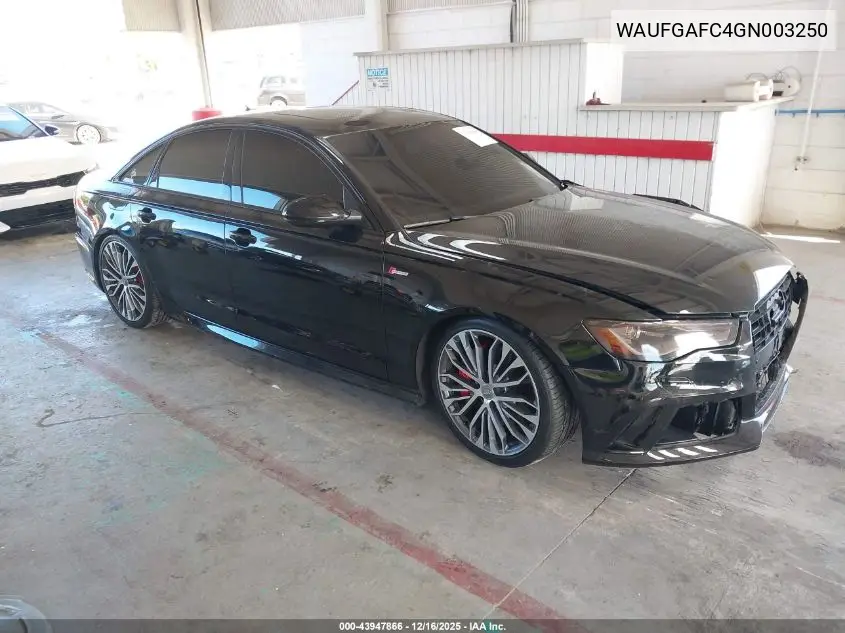 WAUFGAFC4GN003250 2016 Audi A6 3.0T Premium Plus