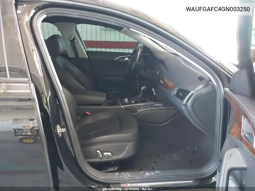 WAUFGAFC4GN003250 2016 Audi A6 3.0T Premium Plus