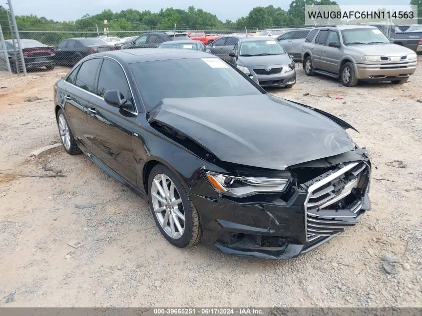 WAUG8AFC6HN114563 2017 Audi A6 2.0T Premium