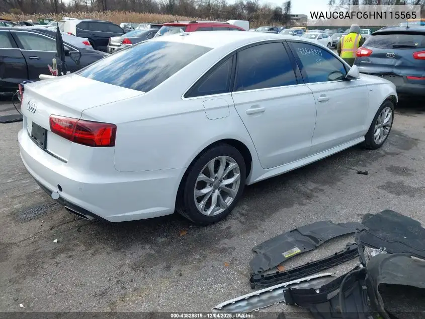 WAUC8AFC6HN115565 2017 Audi A6 2.0T Premium