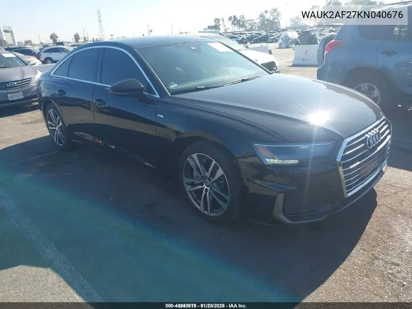 WAUK2AF27KN040676 2019 Audi A6 55 Premium