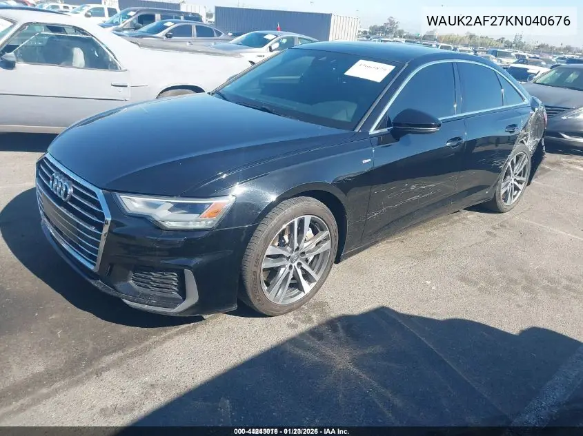 WAUK2AF27KN040676 2019 Audi A6 55 Premium