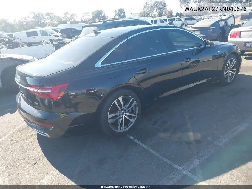WAUK2AF27KN040676 2019 Audi A6 55 Premium
