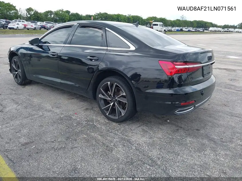 WAUD8AF21LN071561 2020 Audi A6 Premium 45 Tfsi Quattro S Tronic