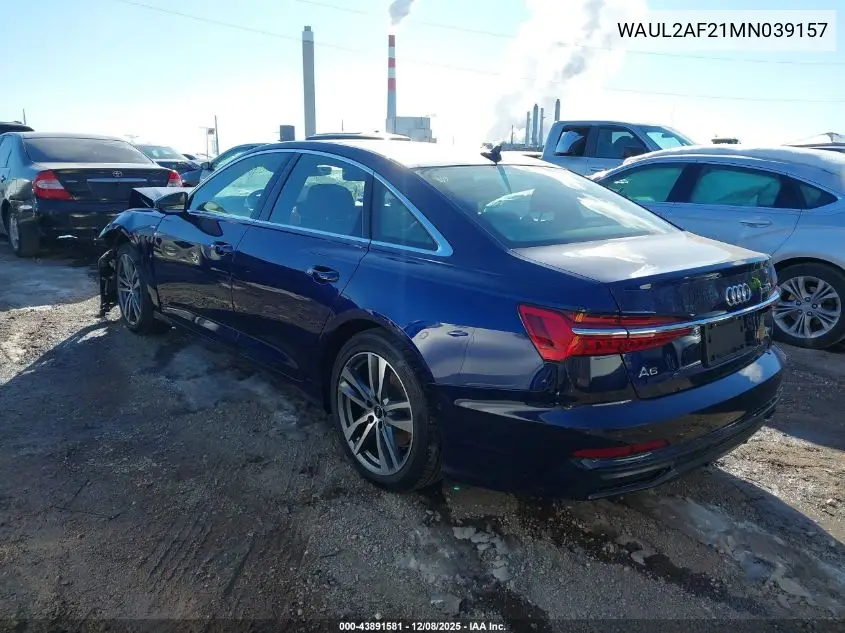 WAUL2AF21MN039157 2021 Audi A6 Premium Plus 55 Tfsi Quattro S Tronic
