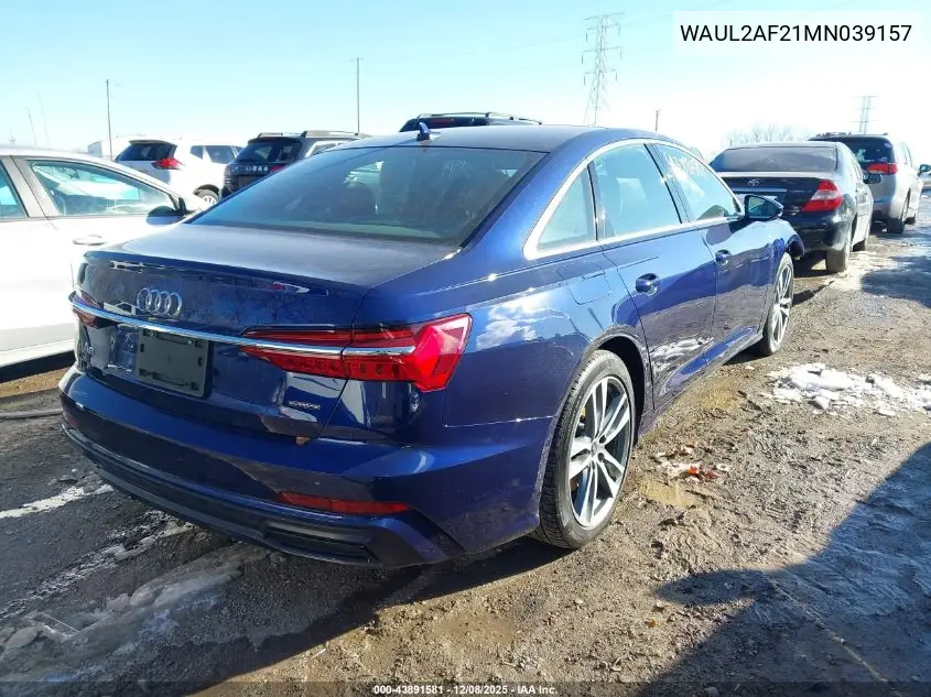 WAUL2AF21MN039157 2021 Audi A6 Premium Plus 55 Tfsi Quattro S Tronic