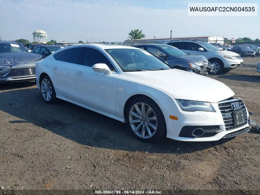 WAUSGAFC2CN004535 2012 Audi A7 Premium